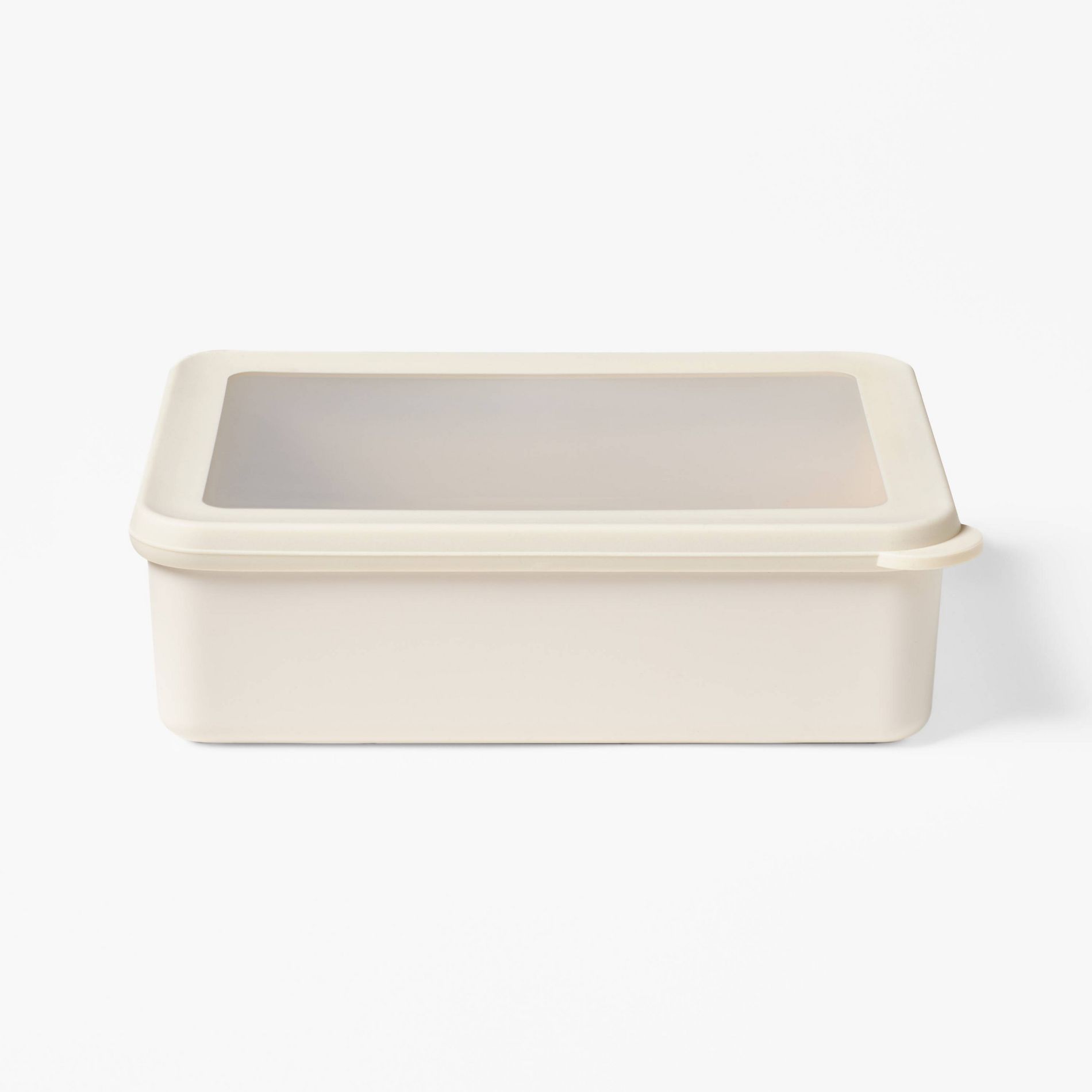 6c Plastic Food Storage Container Cream - Figmint™: Recycled PET, Dishwasher & Microwave Safe