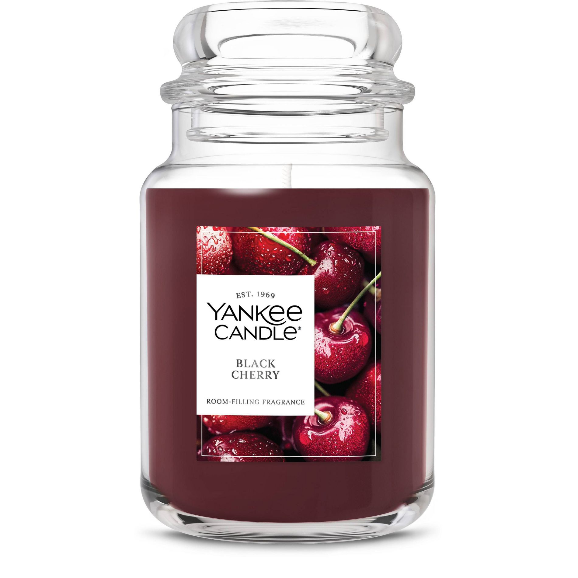 Original Large Jar Black Cherry Candle 22oz - Yankee Candle