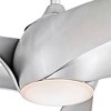 62" Minka Aire Modern Indoor Ceiling Fan with LED Light Remote Control Silver Etched Opal Glass for Living Room Kitchen Bedroom - 3 of 4