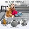 TROPOW Area Rug Braided Printed for Living Room, Non-Slip Stain-Resistant Printed Rug,Machine Washable Large Carpet for Kitchen - 4 of 4