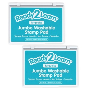 Center Enterprises Ready2Learn Jumbo Washable Stamp Pad Turquoise Ink Pack of 2 (CE-10038-2) - 1 of 4