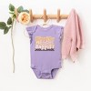 The Juniper Shop Hippity Hoppity Eggs Baby Flutter Sleeve Bodysuit - 2 of 2