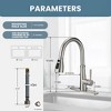 WOWOW Single Handle Pull Down Sprayer Kitchen Faucet - 4 of 4