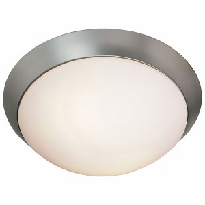 Access Lighting Cobalt 1 - Light Flush Mount in  Brushed Steel - 1 of 4