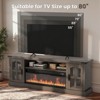Belord 70.9" Electric Fireplace TV Stand for TVs up to 80", Wooden Media Console with 1500W 38.2" Fireplace - 4 of 4