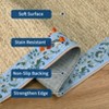 Floral Bordered Area Rugs for Living Room Bedroom Braided Print Rug Soft Washable Foldable Accent Rug Low Pile Non-Slip Carpet - 4 of 4