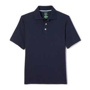 French Toast School Uniform Boys Adaptive Short Sleeve Interlock Polo - 1 of 3