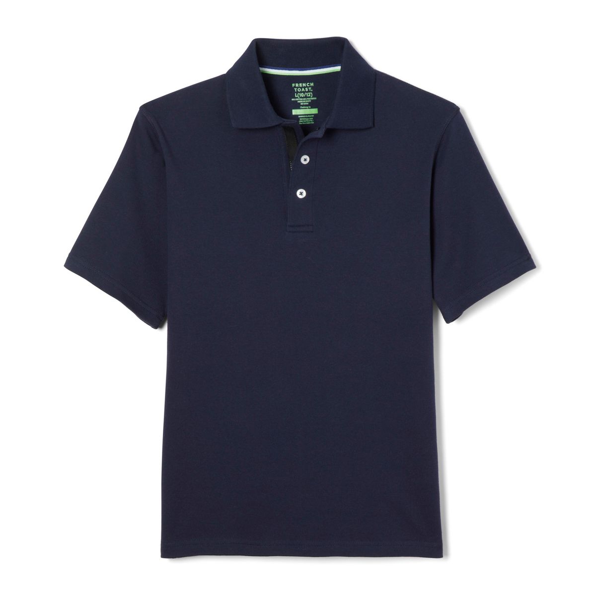 French Toast School Uniform Boys Adaptive Short Sleeve Interlock Polo