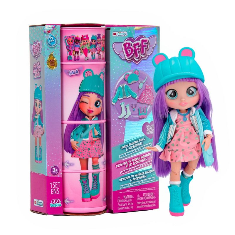 Cry Babies BFF Lala Fashion Doll with 8+ Surprises, 1 of 11