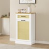 Tilt Out Trash Can Cabinet, Hidden Trash Bin Cabinet 10 Gallon Storage Holder - 3 of 4