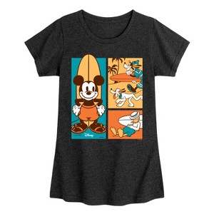 Girls' - Disney - Mickey & Friends Fitted Short Sleeve Graphic T-Shirt - 1 of 4