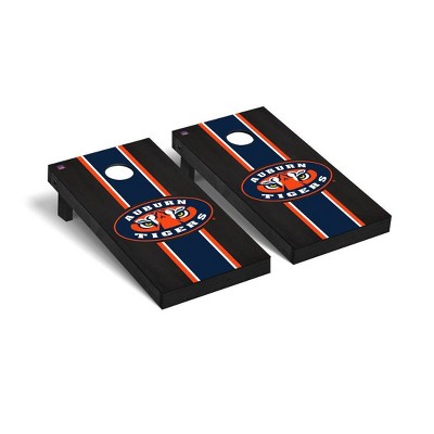 NCAA Auburn Tigers Premium Cornhole Board Onyx Stained Stripe Version