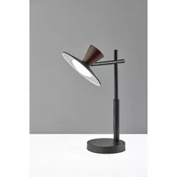 Elmore Table Lamp with Smart Switch Black (Includes LED Light Bulb) - Adesso