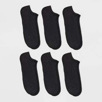 Men's Odor Resistant Quarter Socks 6pk - Goodfellow & Co™ Black 6