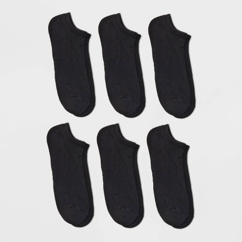 Hanes Premium Men's X-temp Breathable No Show Socks 6pk - Black 6-12 :  Target