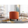 CAVINAS Upholstered ArmChair, Barrel Chairs with Soft Padded Armrest, Accent Chairs with Nailheads and Solid Wood Legs for Living Room, Bedroom - 4 of 4
