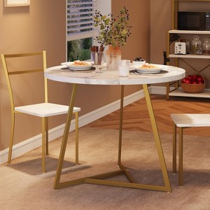 Whizmax Round Kitchen Chairs for 2 Modern Dining Room Table Set for Small Space - 1 of 4