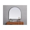 Elegant Lighting Metal Frame Arch Mirror 36x36 Inch in Black - 4 of 4