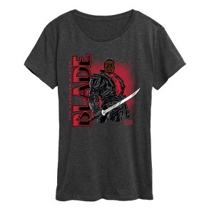 Women's - Marvel - Blade With Logo Short Sleeve Graphic T-Shirt - 1 of 4