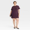 Women's Short Sleeve Cozy Knit Mini Sweater Dress - A New Day™ - 3 of 3