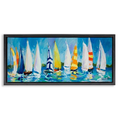 Stupell Industries Regatta Sailboat Fleet, 31" x 14"