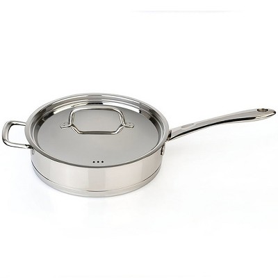 BergHOFF CollectNCook 11" 18/10 Stainless Steel Covered Deep Skillet