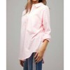 Women's Stripe Button Down Long Sleeve Shirt - DAVI & DANI - 2 of 4