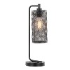 LumiSource (Set of 2) Gwen 18" Contemporary Metal Task Lamps Matte Black Metal from Grandview Gallery: UL Listed, Drum Shade, No Bulbs Included - 3 of 4