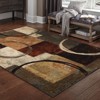 Heath Circle and Block Rug Brown/Black - 2 of 4