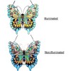 CHLOE Lighting Mariposa Tiffany-glass Butterfly Window Panel 20x21 - 3 of 4