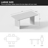 MAYEERTY 67" Wood Oval Dining Table for 4-6, Farmhouse Modern Kitchen & Dining Room Table - 4 of 4