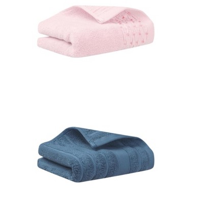 REGALWOVEN Solid Soft Absorbent Cotton Bathroom Hand Towels 14" x 30" 2 Pcs