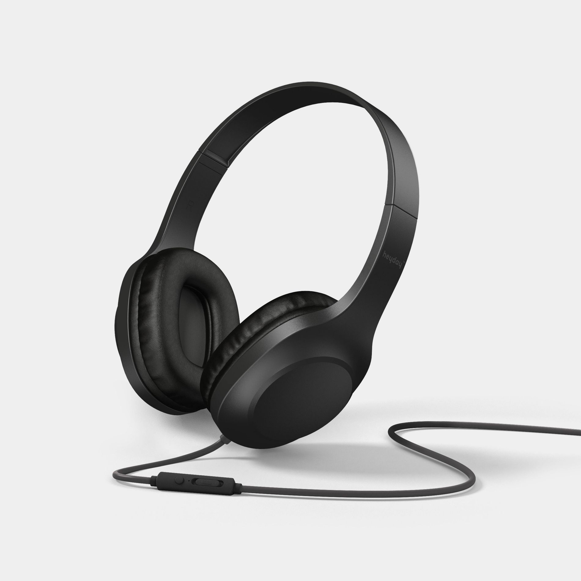 Wired On-Ear Headphones With Microphone - heyday™ Black