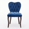 TIRAMISUBEST Vintage French Tufted Dining Chairs Set of 2, Upholstered Kitchen Accent Chairs with Curved Back & Legs - 4 of 4