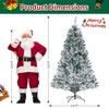 6.5ft Pre-Lit Artificial Tree Christmas Tree, Christmas Decorations 8 Modes, 720 Tips, Full Hinged Design for Indoor Holiday Party Decoration - 3 of 4