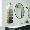 Sorbus Wall Mounted Towel Rack - Hangs Rolled Bath Towels - Metal Hanging Towel Holder - Free up Bathroom Space - 4 of 4