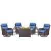Gymojoy  Outdoor 5 Inch Swivel Chairs Glider Chairs with Fire Pit Table - 3 of 4