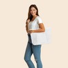 Dalix 23" Premium 24 oz. Cotton Canvas Shopping Tote Bag - image 4 of 4