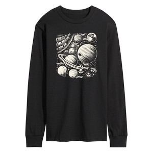 Men's - Instant Message - Celestial Objects Long Sleeve Graphic T-Shirt - 1 of 4