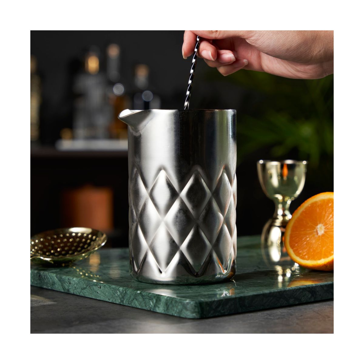 Viski Double Walled Stainless Steel Mixing Glass for Stirred Drinks, Martini, Rum and Tequila Cocktails, Gifts for Cocktail Lovers, Home Bar, 18.6 oz - thumbnail 6