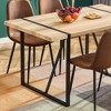 NicBex Dining Room Table for 4 Industrial 55.1" Long Dining Table Counter Height Table with Metal Legs for Dining Rooms - 3 of 4