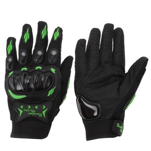 Unique Bargains Motorcycle Gloves Breathable Full Finger Gloves Nylon Outdoor Gloves 1 Pair - 1 of 4