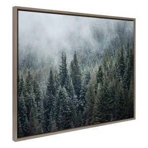 Kate & Laurel All Things Decor Sylvie Evergreen Dream 2 Framed Metallic Canvas Wall Art by Emiko and Mark Franzen of F2Images - 1 of 4