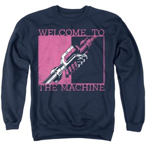 Men's Pink Floyd Welcome To The Machine Crewneck Sweatshirt Navy X Large - 1 of 4