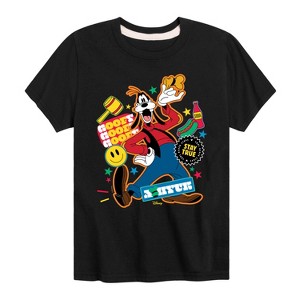 Boys' - Disney - Goofy Sticker Look Short Sleeve Graphic T-Shirt - 1 of 3