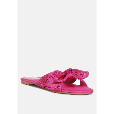 fleurette bow flat Womens sandals