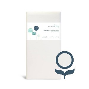 Naturepedic Certified Organic Cotton Classic Baby Crib & Toddler Mattress – Lightweight - 1 of 4