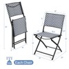 Costway Set of 4 Patio Folding Rattan Dining Chairs Camping Portable Garden - 2 of 4