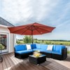 KTMBDW 7 Pieces Outdoor Patio Furniture Set, Wicker Sectional Sofa Set Rattan Modular Patio Conversation Sets with Cushions Couch Set & Coffee Table - 3 of 4