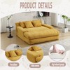 72.44" Chenille 2-Seater Lazy Sofa with Deep Seat, 5 Back Pillows and Foam Filling, Comfy Couch for Living Room, Club, or Family Room - 3 of 4